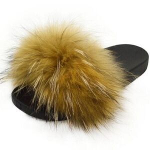 Women’s Fur Ball Fluffy Slippery For Kids
